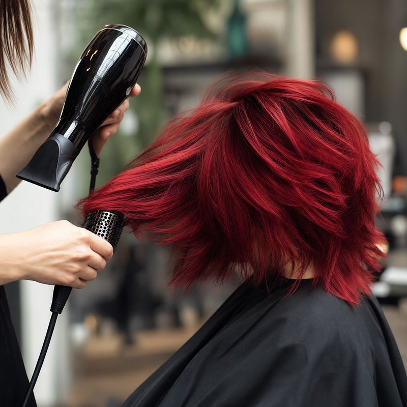 Texturierter Pixie in kühlem Platinblond, aus hoher Rückansicht fotografiert